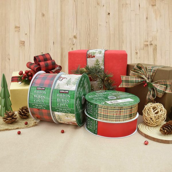 Kirkland Holiday Ribbon, 3.8 cm Supply