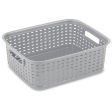 Sterilite Short Weave Basket, Grey Supply