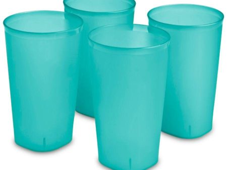 Sterilite Tumblers 4 Set Aqua, 20 oz Online