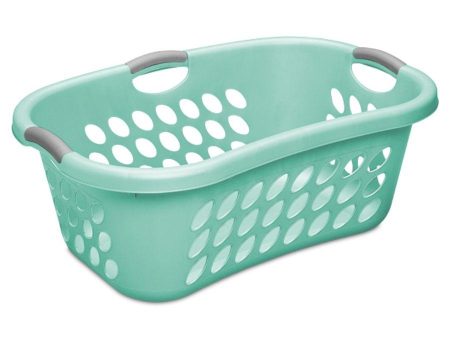 Sterilite Ultra HipHold Laundry Basket, Aqua 44 L For Cheap