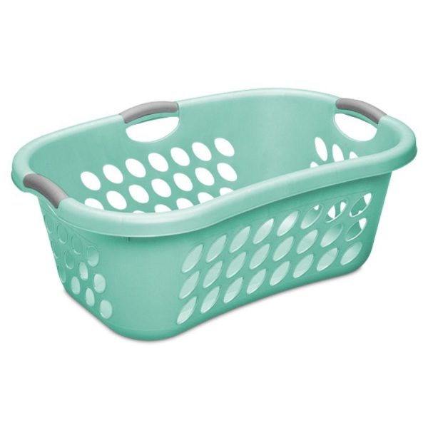 Sterilite Ultra HipHold Laundry Basket, Aqua 44 L For Cheap