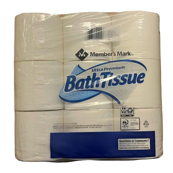 Member s Mark Ultra Premium Bath Tissue, 45 Mega Rolls Supply