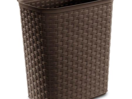 Sterilite Weave Waste Basket Espresso, 22 L Discount