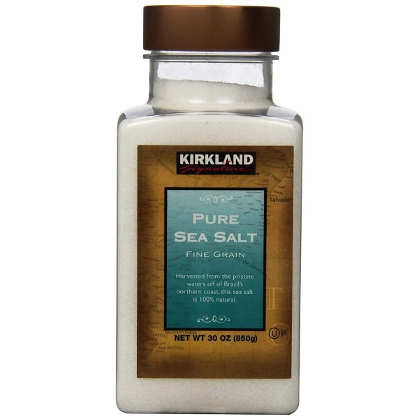 Kirkland Pure Sea Salt, 850 g For Discount