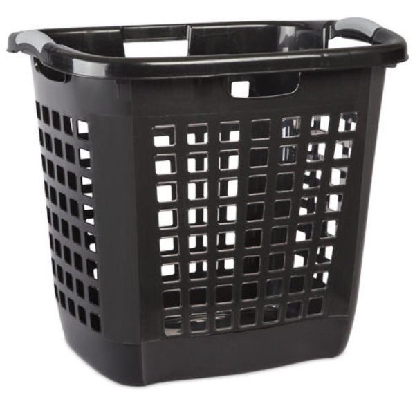 Sterilite Ultra Easy Carry Hamper Black, 56 x 44 x 51 cm For Discount