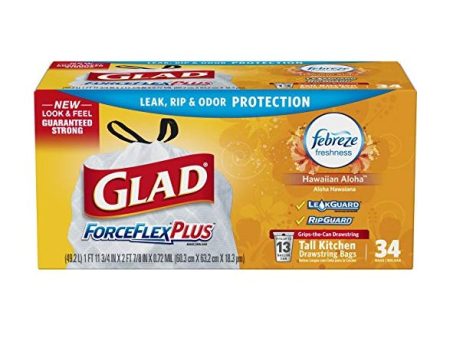 Glad Kitchen Bags Hawaii 13 Gal, 7 ct Cheap