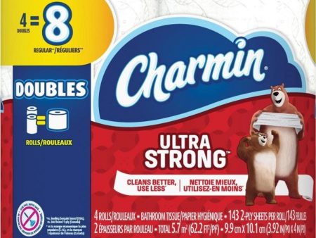 Charmin Ultra Strong 142 Sheets, 4 Rolls Online