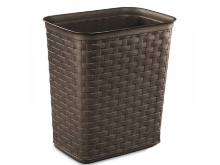 Sterilite Weave Wastebasket Espresso, 13 L Cheap