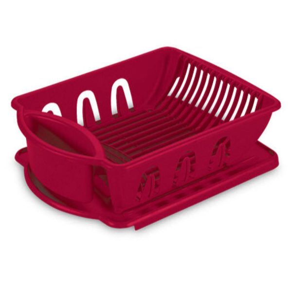 Sterilite Ultra Sink 2 Set, Medium Red Supply