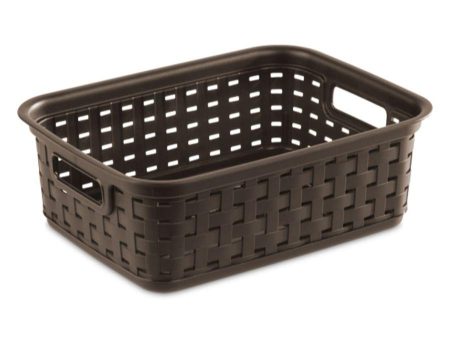 Sterilite Small Weave Basket, Espresso For Cheap