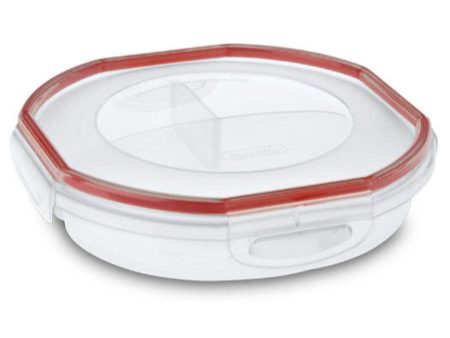 Sterilite Ultra Seal Round Divided Dish 1.1 L (Microwave, Dishwasher & Freezer Safe) Online Hot Sale