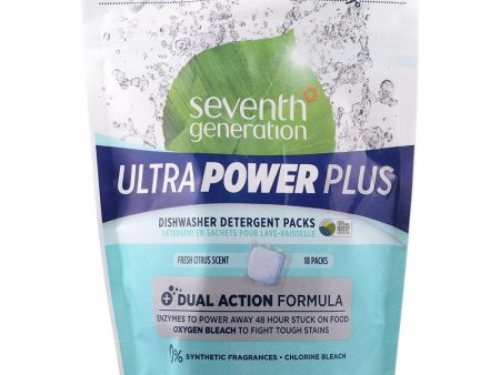 Seventh Generation Dishwasher Pacs Ultra Power Plus Citrus 18 ct For Cheap