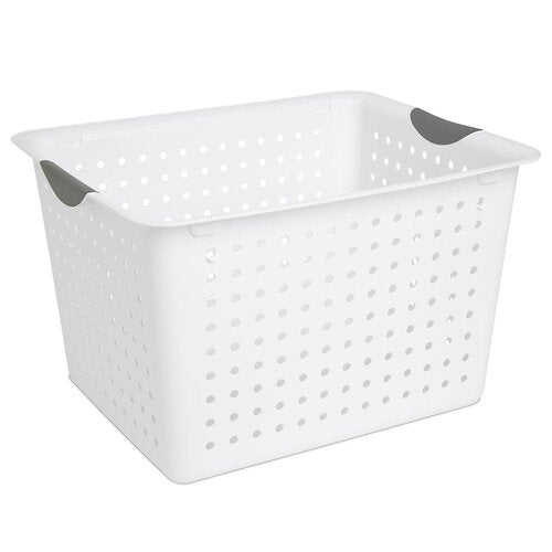 Sterilite Ultra Basket White, 40 x 25 x 33 cm Fashion