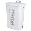 Sterilite Wheeled Hamper White, 53 x 35 x 72 cm Online now