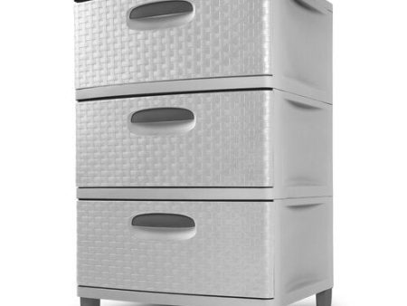 Sterilite 3Drawer Unit Grey, 50 x 48 x 81 cm Discount