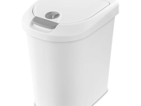 Sterilite Lock TouchTop Basket White, 28 L Online Sale