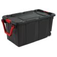 Sterilite Wheeled Industrial Tote Black, 151 L Online Hot Sale