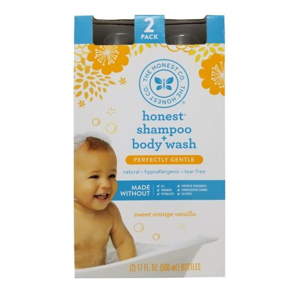 Honest, Baby Shampoo & Body Wash, 2 x 17 oz Discount