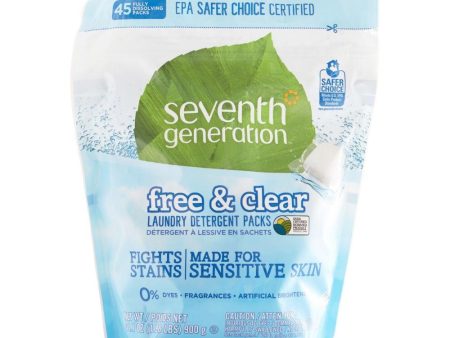 Seventh Generation, Natural Laundry Detergents Detergent Packs, 45 ct Cheap