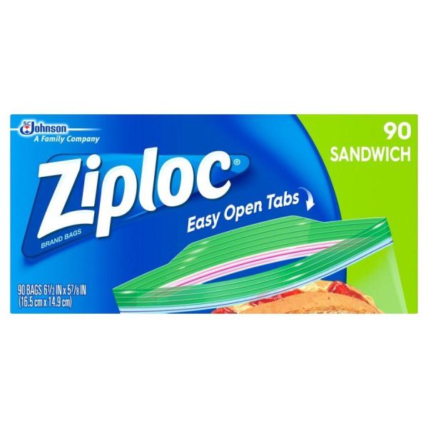 Ziploc Sandwich Bags, 90 ct Sale