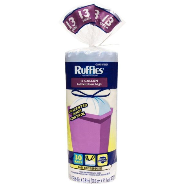 Ruffies, Stretch Tall Kitchen Bags, 17.6 oz For Discount