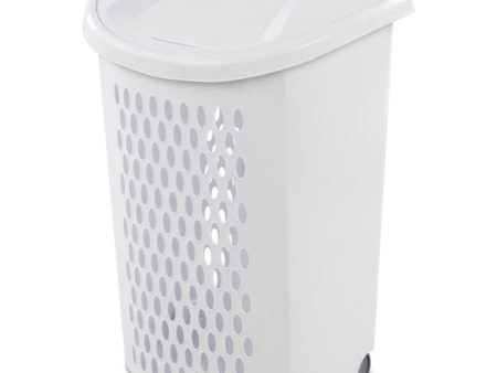 Sterilite Ultra Wheeled covered Hamper, 51 x 39 x 68 cm Online now