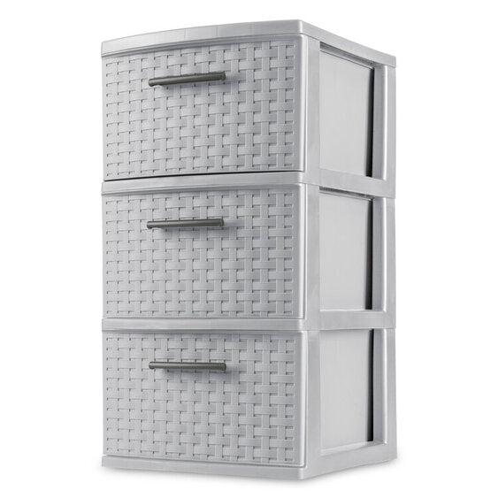 Sterilite 3 Drawer Grey, 38 x 32 x 61 cm Online