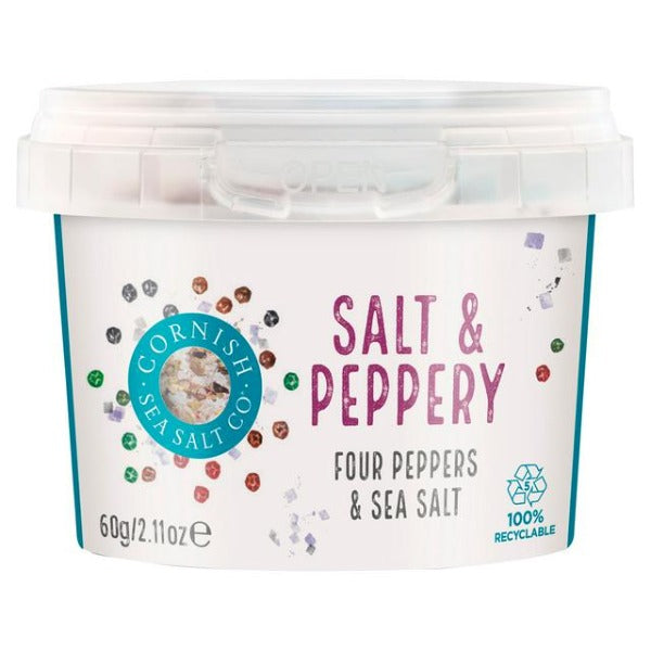 Cornish Sea Salt & Luxury Four Pepper 60g For Cheap