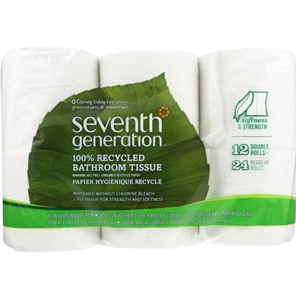 Seventh Generation, Bathroom Tissues 2-Ply, 12 roll x 240 Sheet Fashion