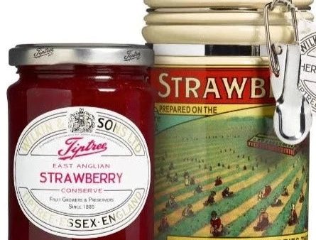 TipTree Heritage Canister Strawberry Conserve 340g Fashion