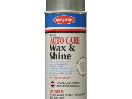 Sprayway, Auto Care Wax & Shine, 11 oz Supply