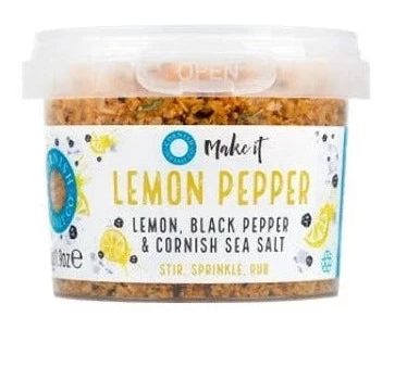 Cornish Sea Salt Lemon Pepper Blend 55g For Discount