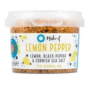 Cornish Sea Salt Lemon Pepper Blend 55g For Discount