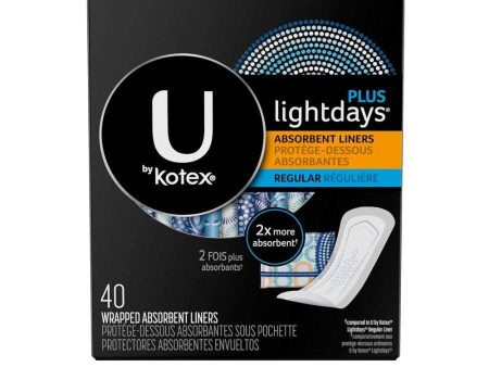 Kotex Pantyliner Premium Curves, 40 ct on Sale