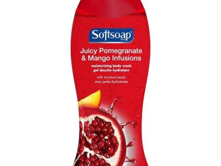 Softsoap, Juicy Pomegrante & Mango Infusions Body Wash, 18 oz on Sale