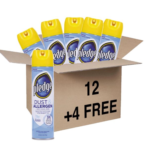 Pledge, Cleaner Dust & Allergen, 9.7 ozx12 Online now