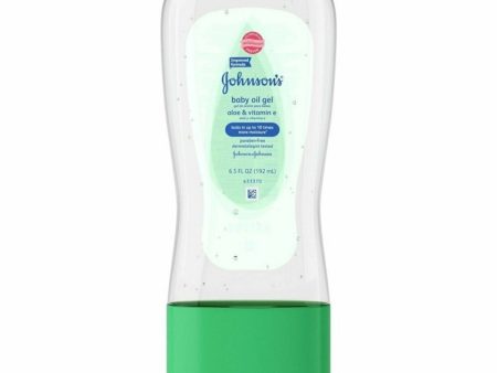 Johnson s, Baby Oil Gel Aloe & Vitamin E, 6.5 oz Sale