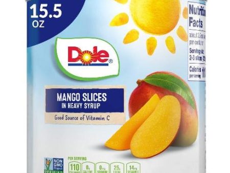 Dole Mango Slices in Heavy Syrup Canned, 15.5 oz Online now