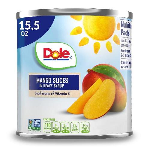 Dole Mango Slices in Heavy Syrup Canned, 15.5 oz Online now