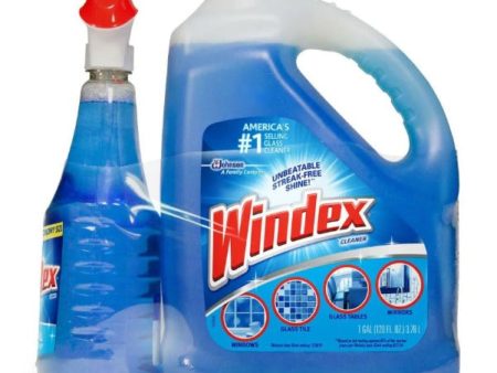 Windex Trigger Plus, 128 oz + Refill Hot on Sale