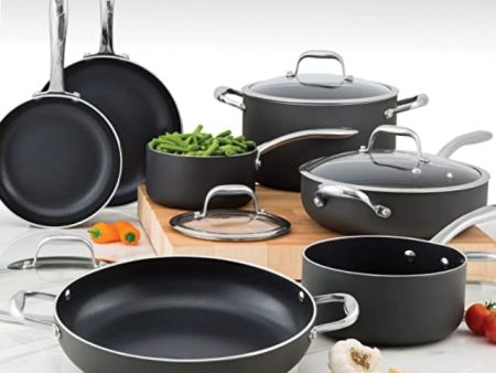 Wolfgang hard anodized cookware set, 12 pcs Fashion