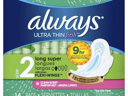 Always Fem Pads Super Long, 14 ct Discount