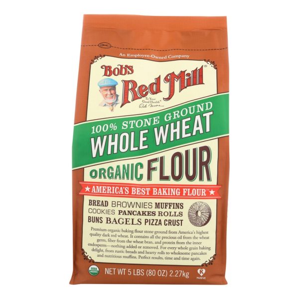 Bob s Red Mill, Organic Whole Wheat Flour, 5 lb For Discount