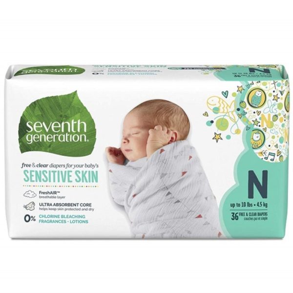 Seventh Generation, Baby Diapers Jumbo Newborn- 36ct Online now