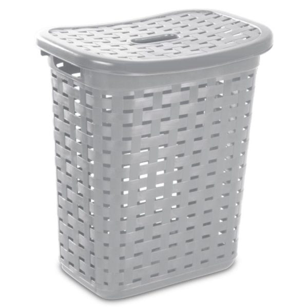 Sterilite Weave Laundry Hamper, Grey Discount