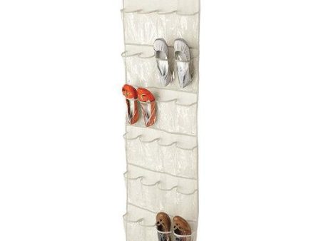 Honey Can Do Shoe Organizer White, 24 Pocket Hot on Sale