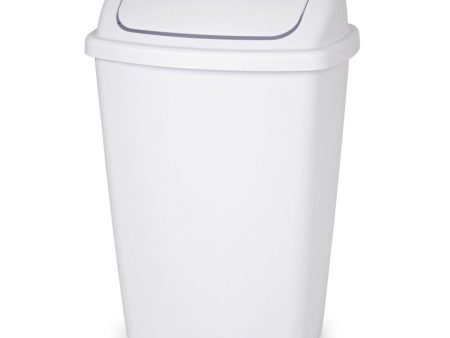 Sterilite Swingtop Wastebasket White, 7.5 gal Online now