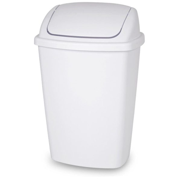 Sterilite Swingtop Wastebasket White, 7.5 gal Online now