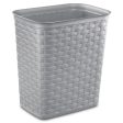 Sterilite Weave Waste Basket Grey, 3.4 Gal Online now