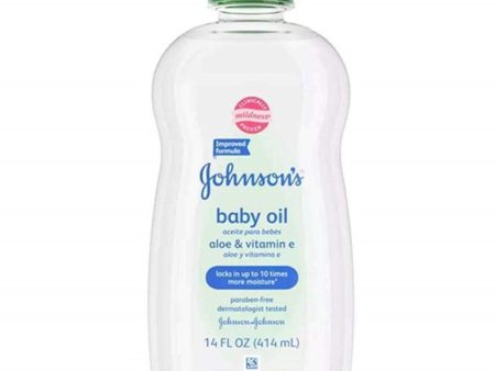 Johnson s, Baby Oil Aloe & Vitamin E, 14 oz Discount